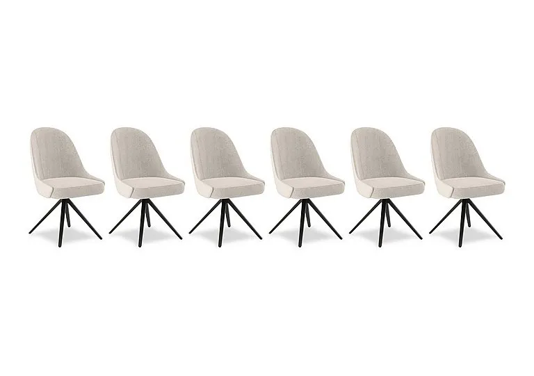Jose Set of 6 Swivel Dining Chairs
