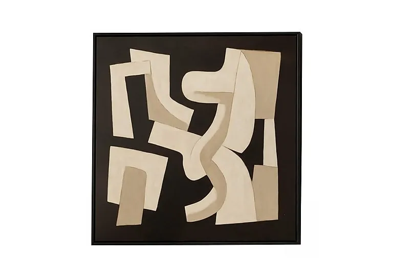 Latte and Linen Square Framed Velvet Canvas - Home Accessories - In Time for Christmas