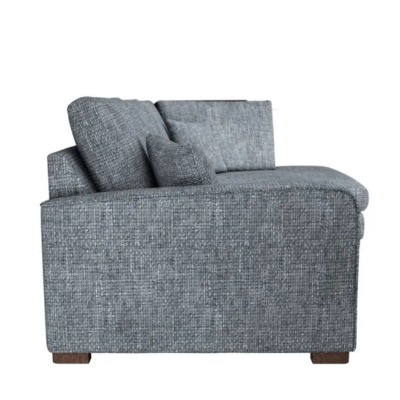 Carson Deep Sit Chunky Chenille Corner Sofa 4