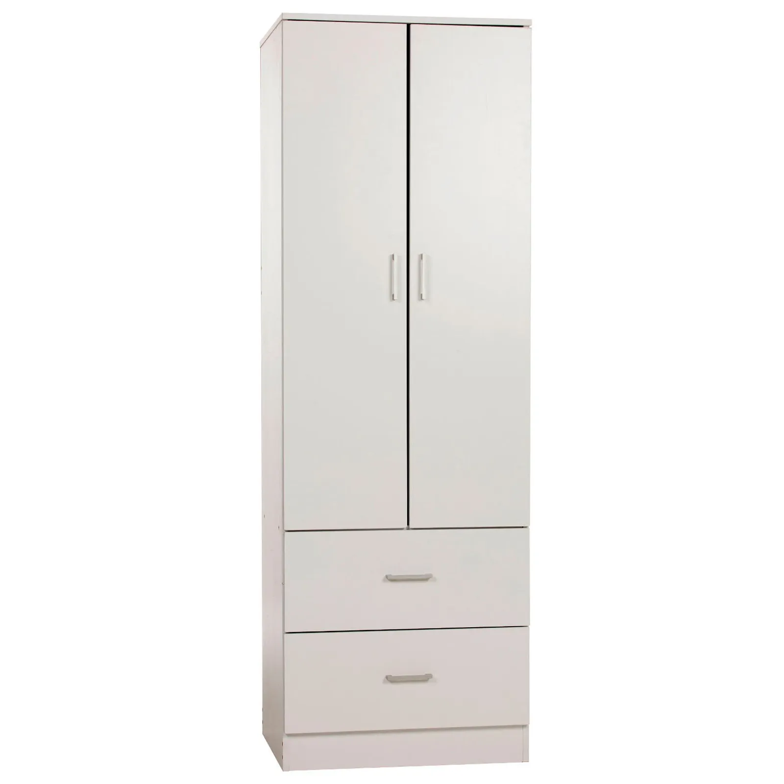 Charles 2 Door Wardrobe White