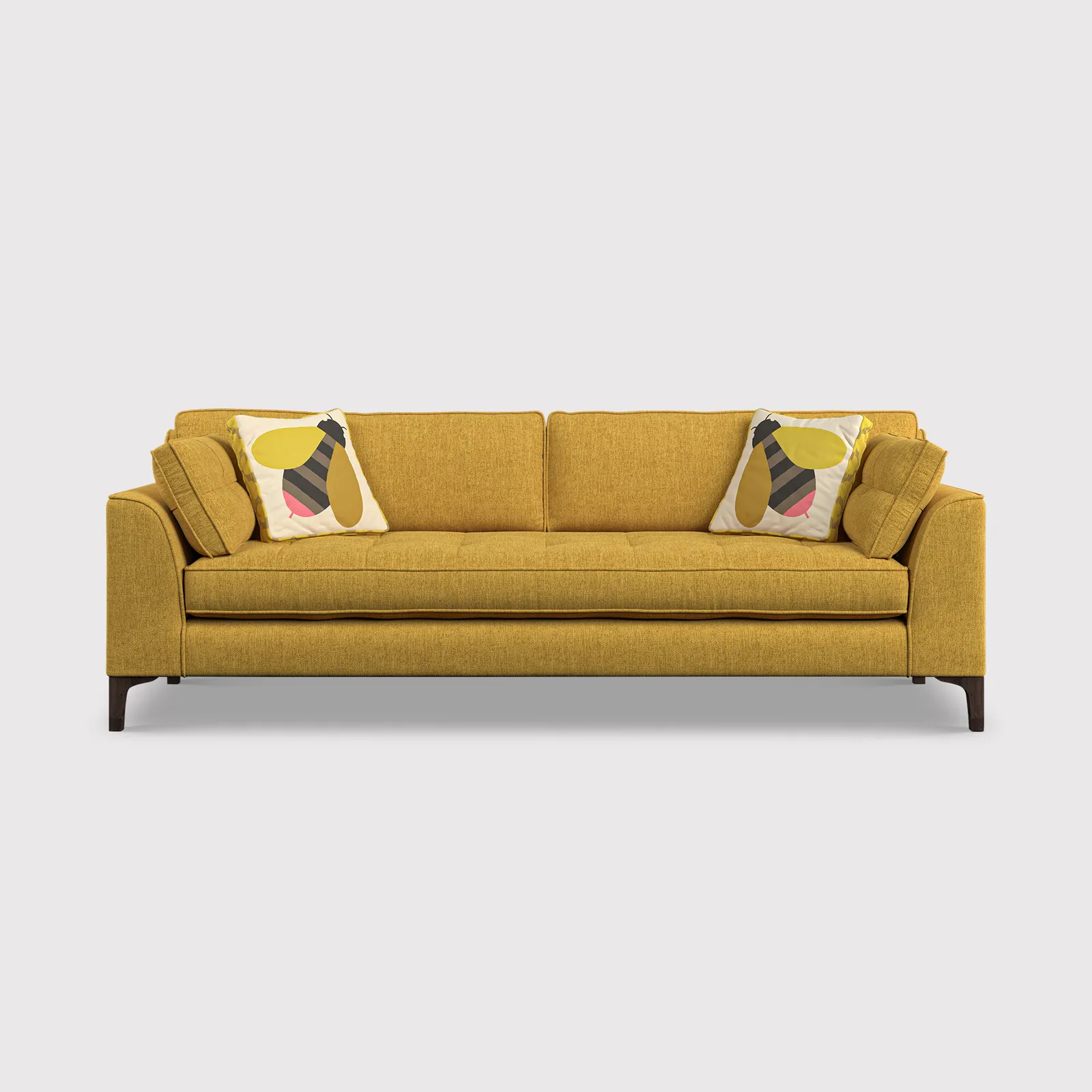 Orla Kiely Arklow Extra Large Sofa, Yellow Fabric | Barker & Stonehouse 1
