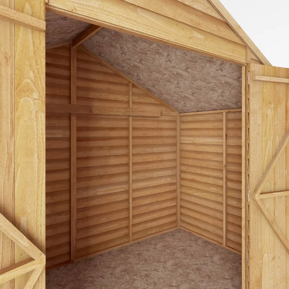 Mercia 5 x 10 Feet Overlap Apex Workshop - L150.3 x W309.7 x H225.4 cm in Brown 6