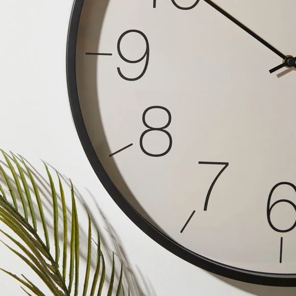 Modern Black Wall Clock 2