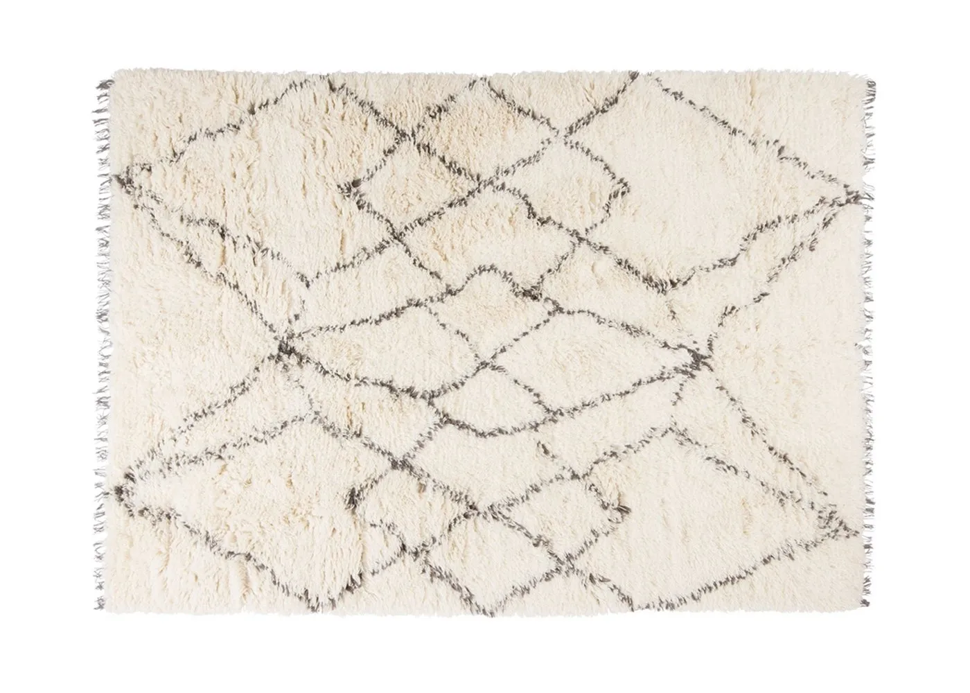 Linie Design Ruffle Rug Grey 170 x 240cm