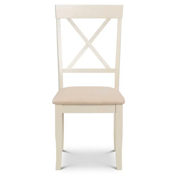 Davenport 6 Seater Rectangular Dining Table with 6 Chairs, Off White 5