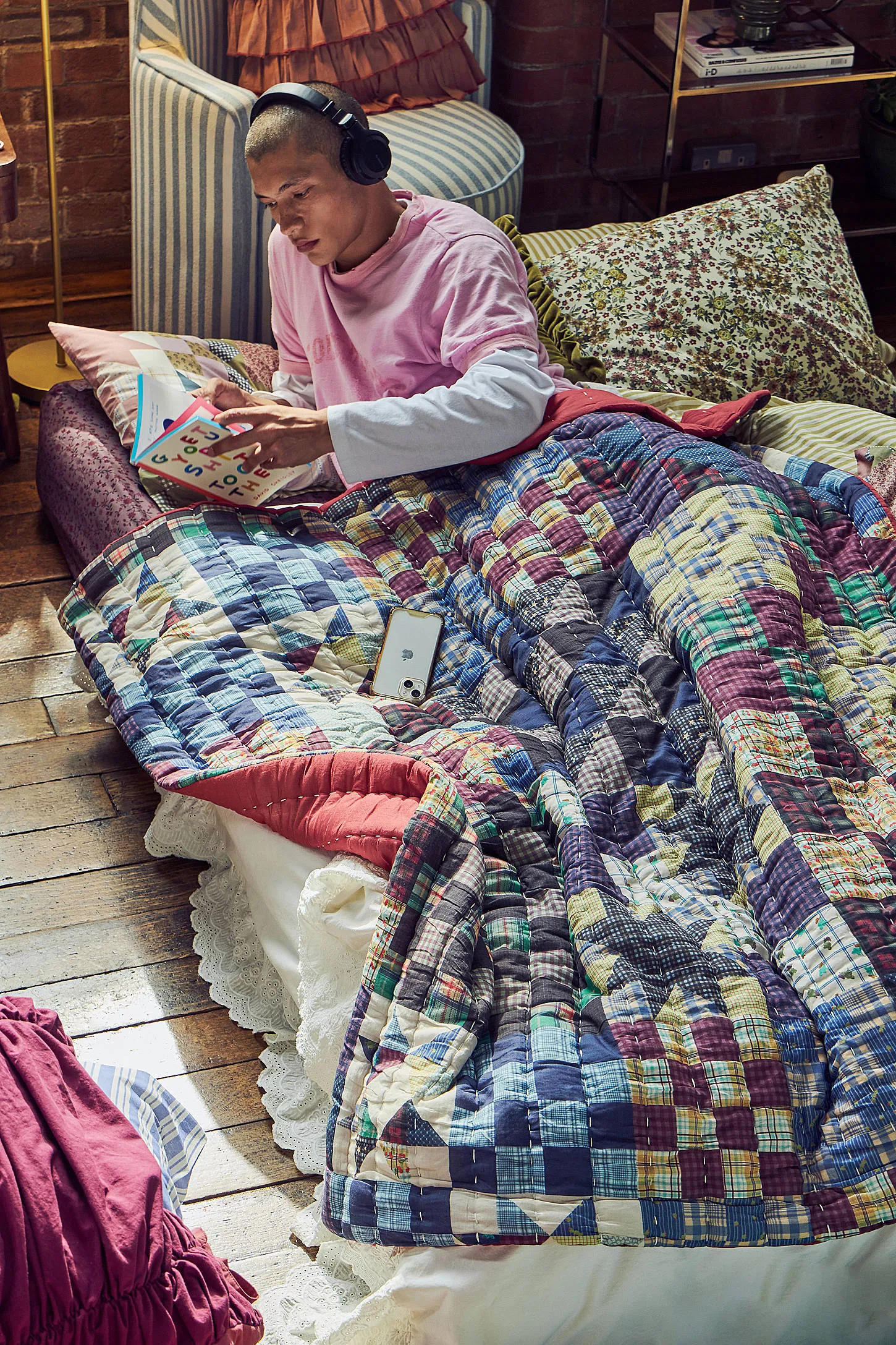 Vintage Patch Quilted Throw