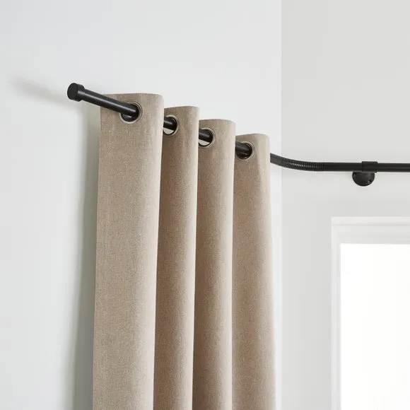 Trinity Metal Bay Curtain Pole 4