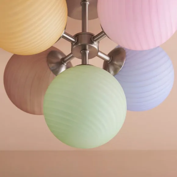 Swirl 5 Light Semi Flush Ceiling Light 3