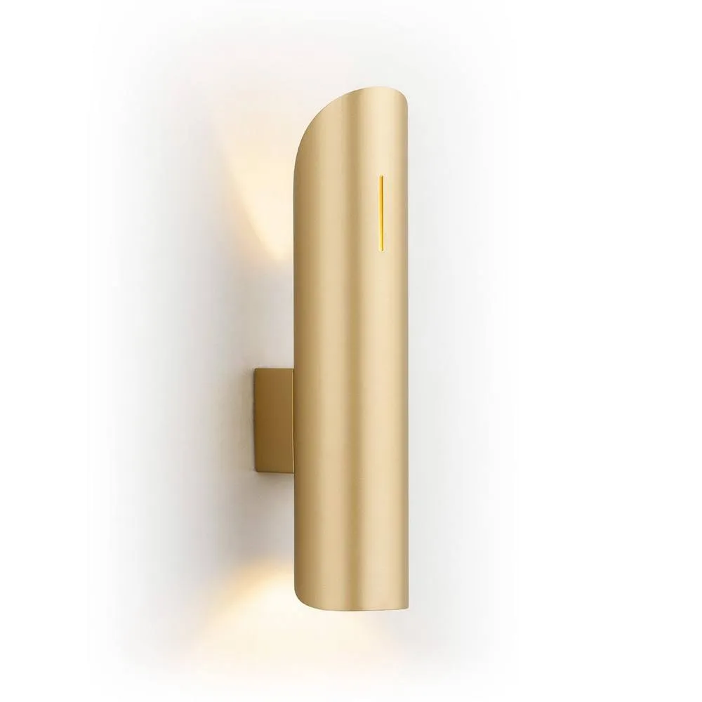 Netlighting Akron Plus Up & Down Wall Lamp Gold