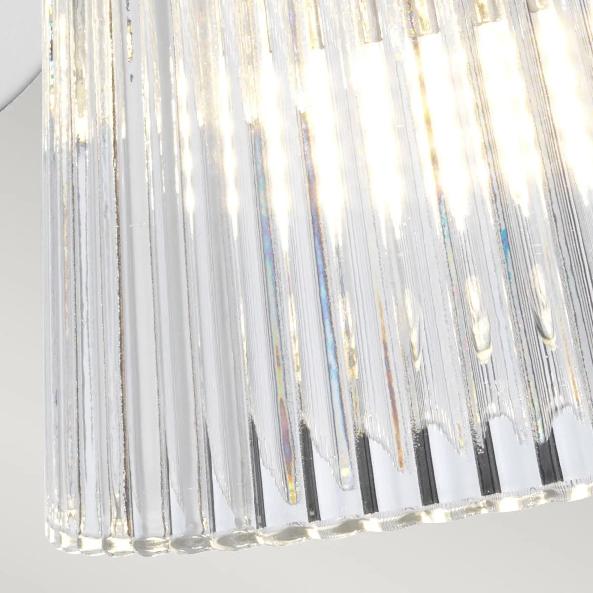 Netlighting Addison 1 Light Wall Light Polished Chrome IP44 in Grey 4