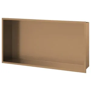 Concept Brushed Bronze Shower Niche Kit - 620 x 320 x 120mm