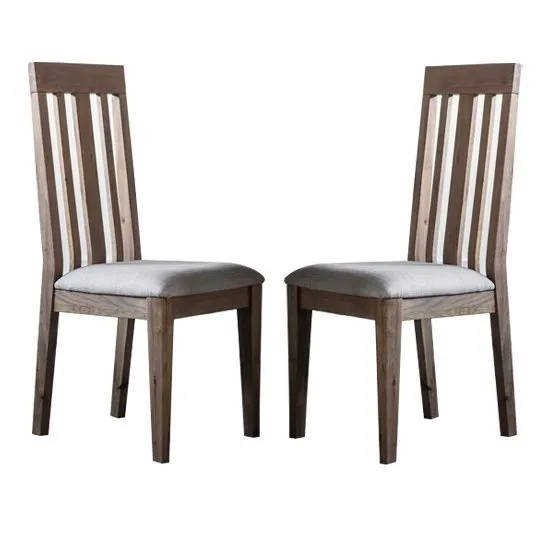 Cookham Wooden Oak Dining Chair In Pair