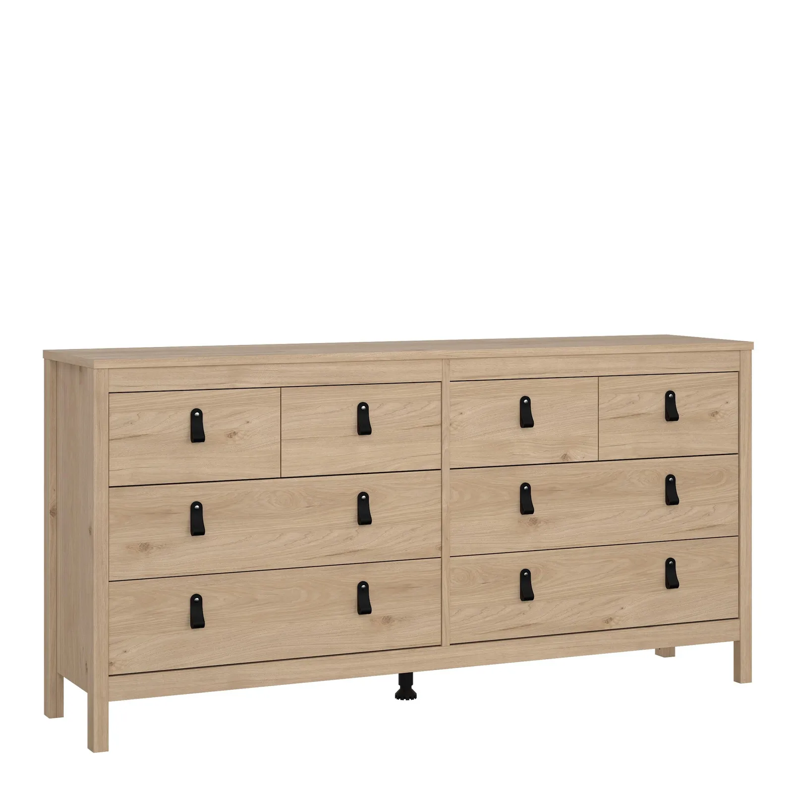 Furniture To Go Barcelona Double dresser 4+4 drawers in Jackson Hickory Oak in Light Oak