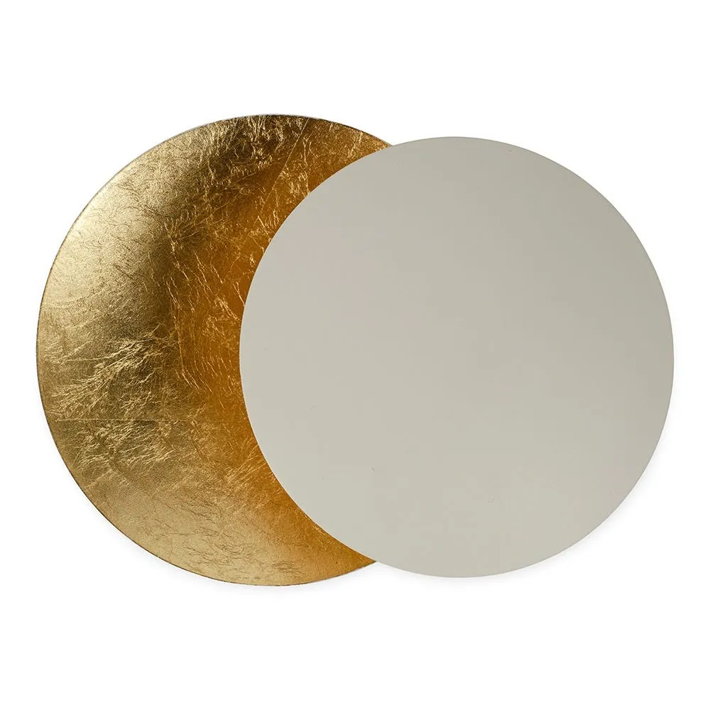 Heal's Eclisse LED Wall Light Off White & Gold Leaf 2