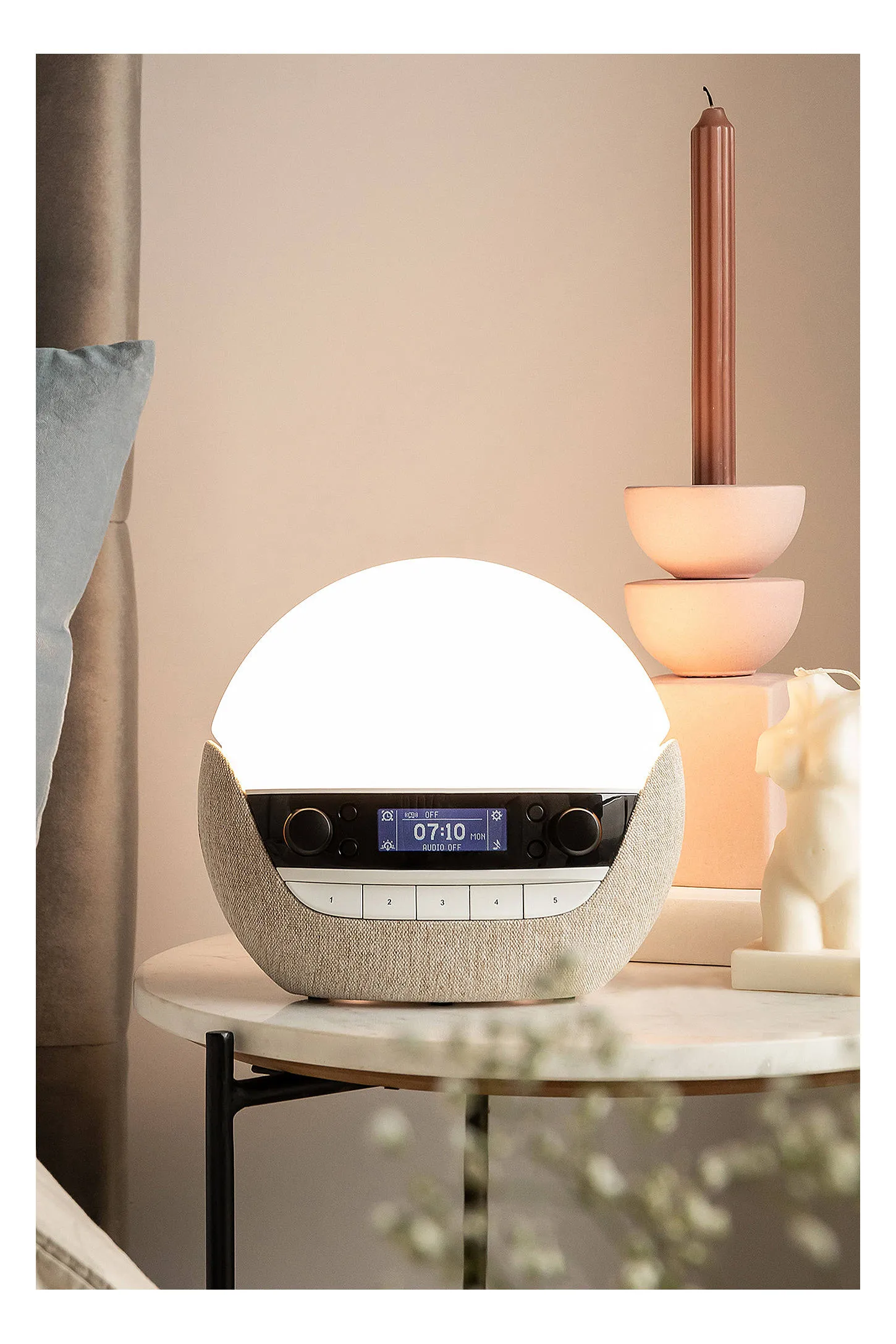 Lumie Bodyclock Luxe 700FM Alarm Clock - Neutral ALL