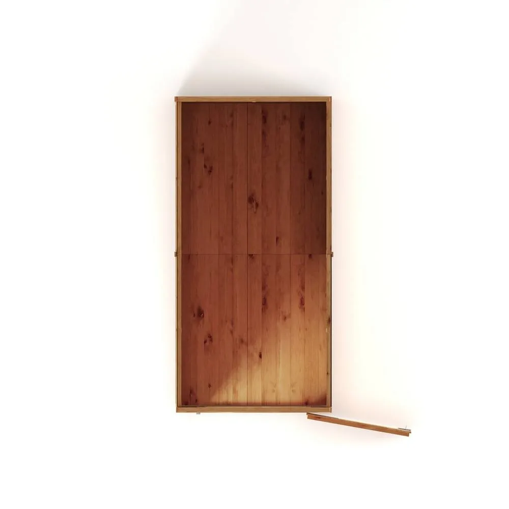 Mercia 8 x 4 Feet Modular Shiplap Pent - Wood - L252 x W127.9 x H203.3 cm in Light Brown 5