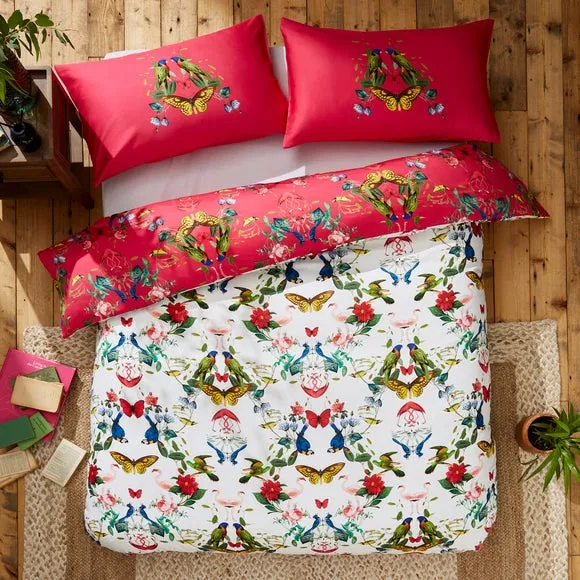 Tropical Kaleidoscope Cotton Duvet Cover & Pillowcase Set 3