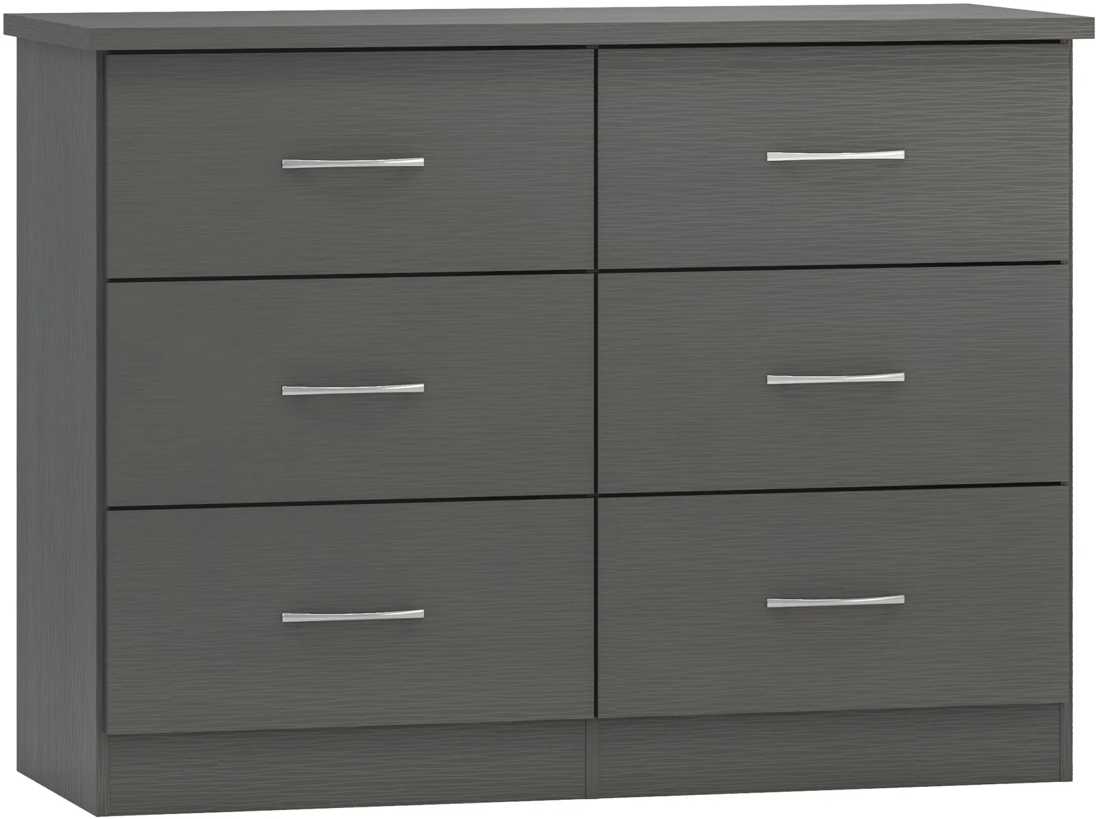 Seconique Nevada 6 Drawer Chest in Dark Grey 6