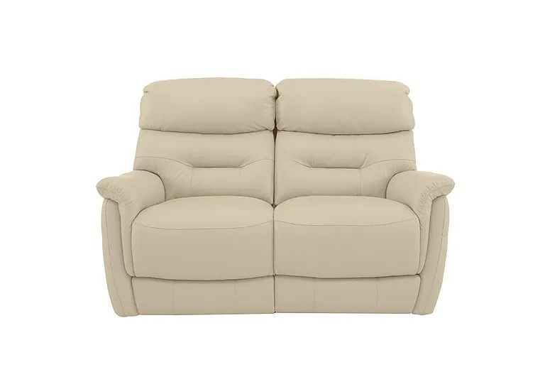 Chicago 2 Seater NC Leather Battery Recliner Sofa - NC Bisque