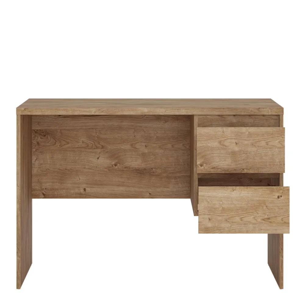 Furniture To Go Fribo Desk 2 Drawer in Golden Ribbeck Oak in Brown 3