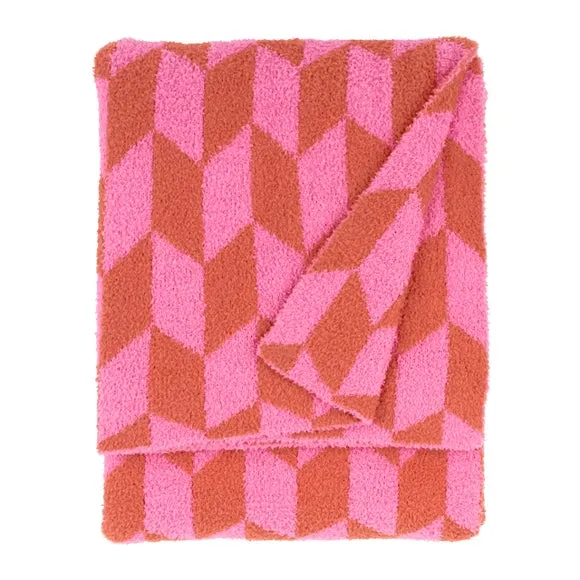 Furn. Olsen Geometric Throw Blanket 130cm x 180cm 3