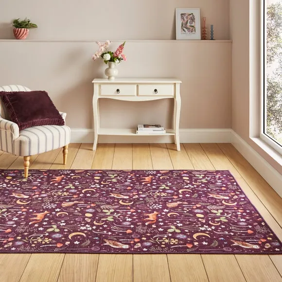 Catherine Lansfield Twilight Animals Rug 1