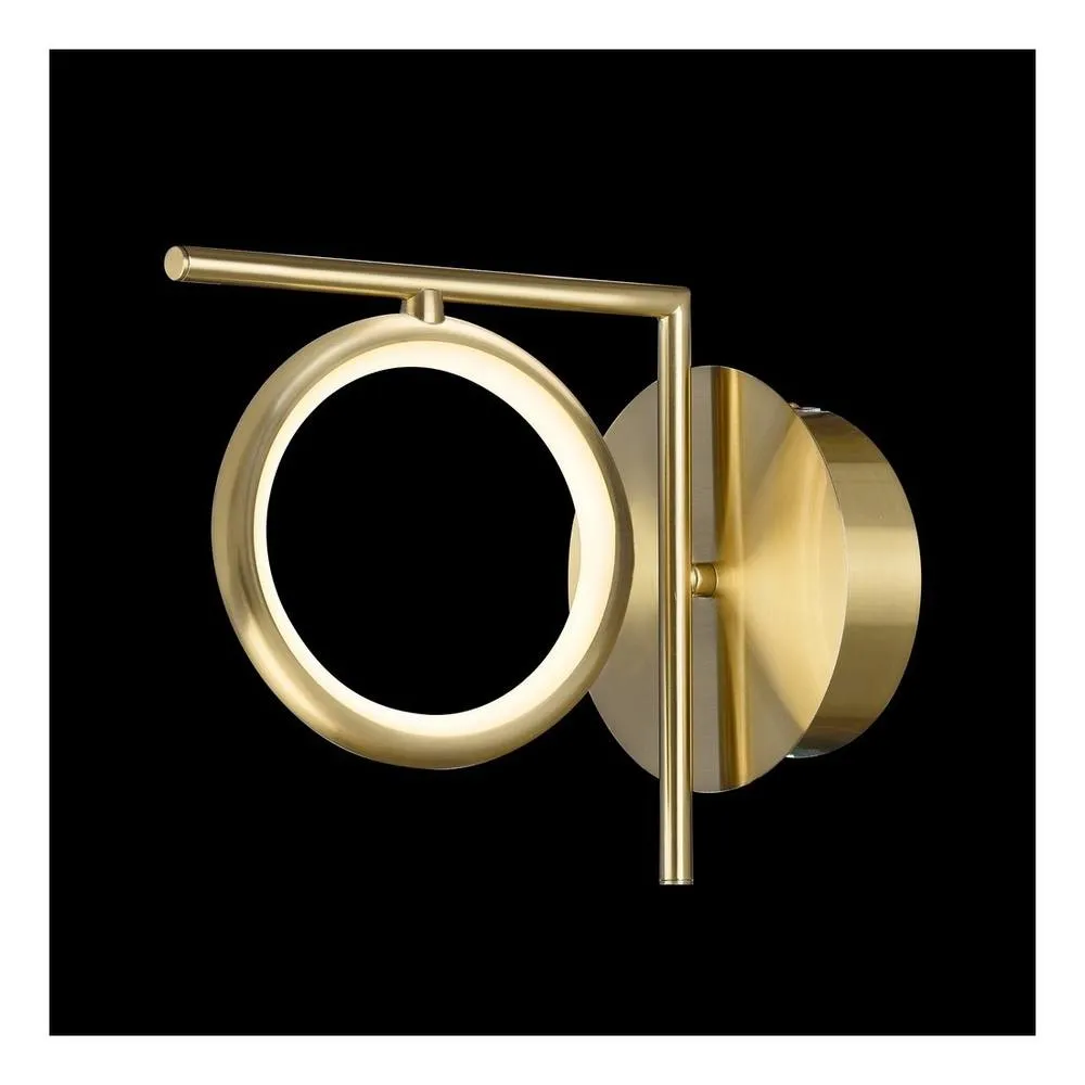 Netlighting Olimpia Wall Lamp 8W LED 3000K 600lm IP20 Satin Gold 3