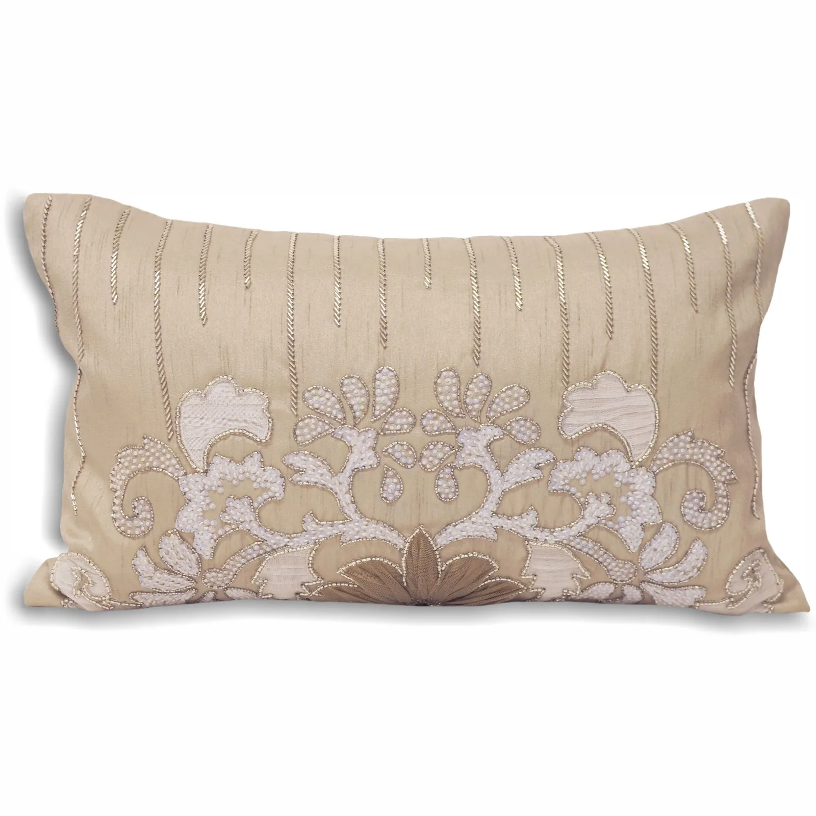 Paoletti Genevieve Rectangular Cushion, Grey