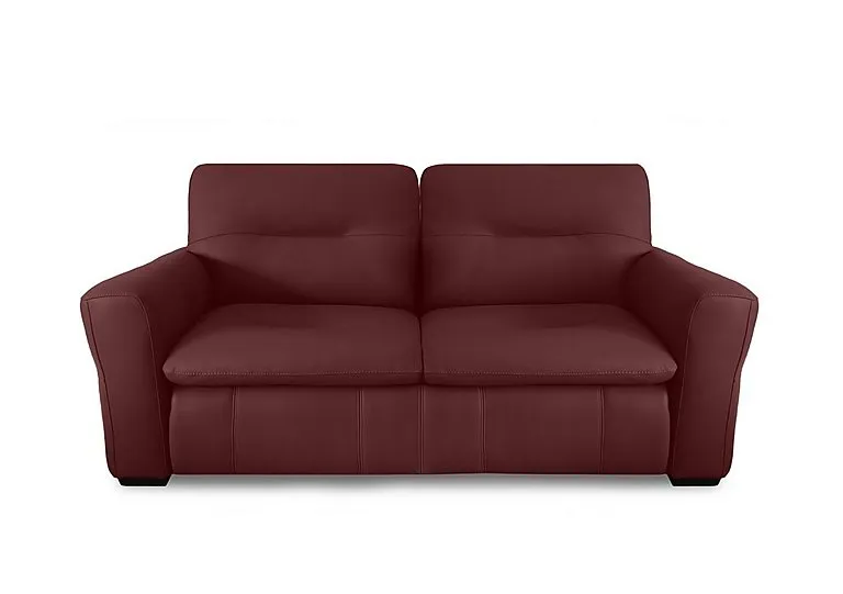 Restore 3 Seater Leather Sofa - Deep Red - Sofas and Armchairs - In Time for Christmas