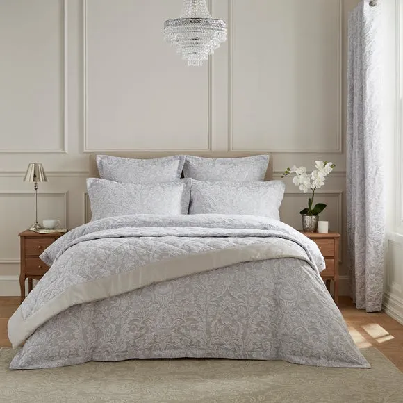 Dorma Winchester Jacquard Grey Duvet Cover