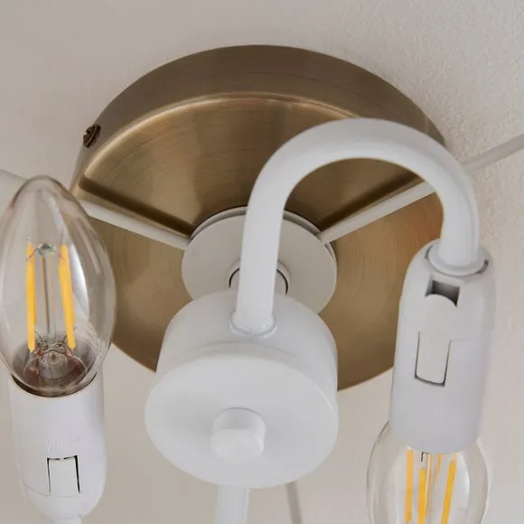 Nesa 2 Light Shallow Flush Ceiling Light 4