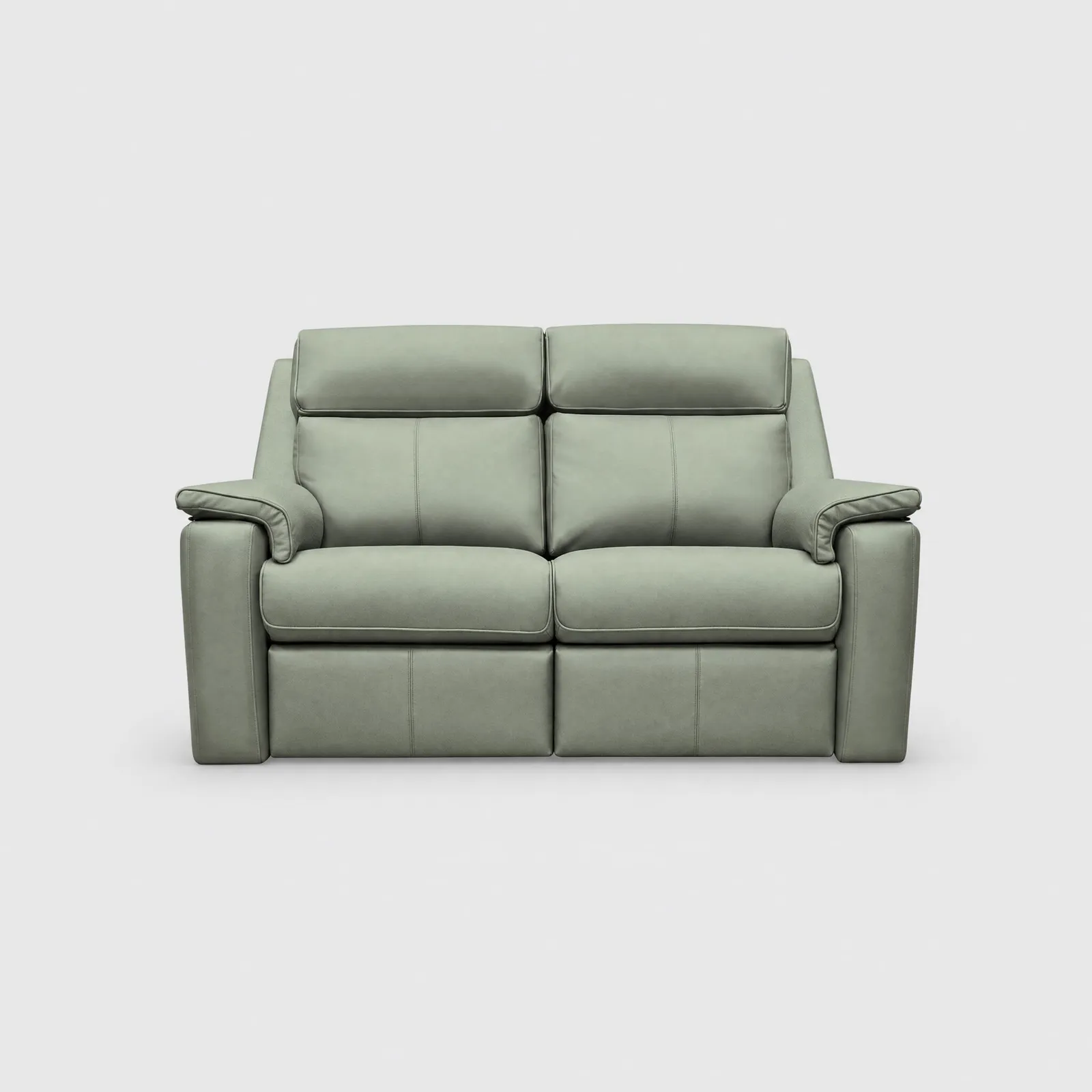 G Plan Ellis Small Sofa 1 Unit, Green Leather | Barker & Stonehouse