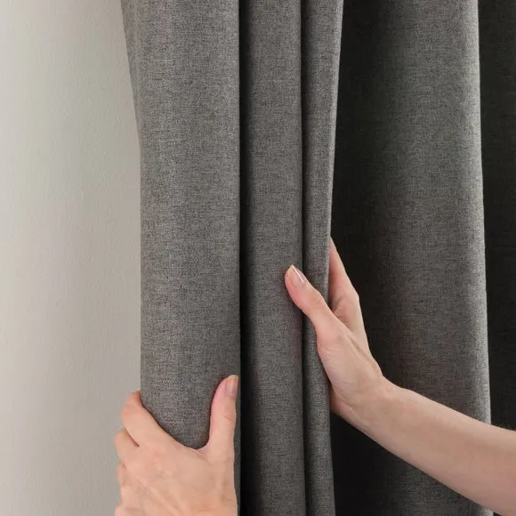 Luna Brushed Pencil Pleat Curtains (Blackout Available) 5