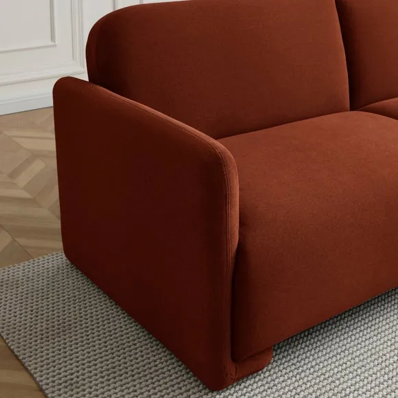 Miko Velvet 3 Seater Clic Clac Single Sofa Bed 5