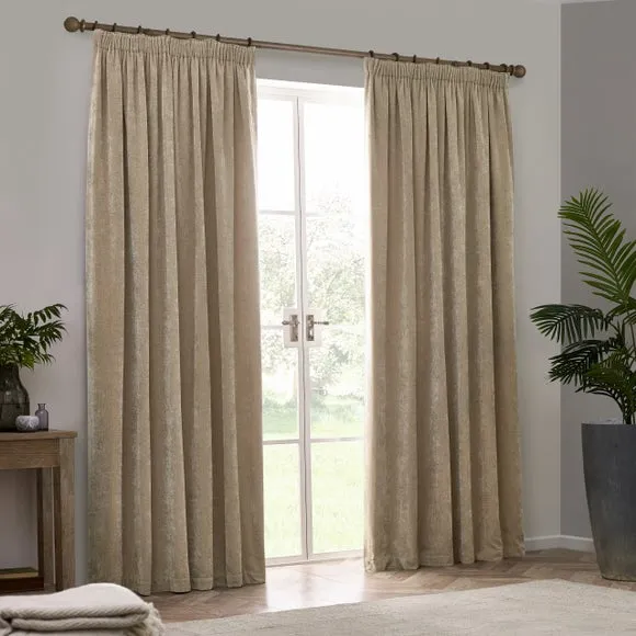 Yard Chenille Pencil Pleat Curtains 1
