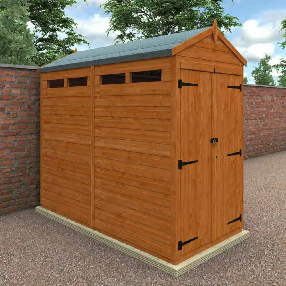 Buttercup Farm 8x4 Flex Apex Security Double Door 12mm Flex - L238.8xW115xH219.2 cm in Burnt Orange 2