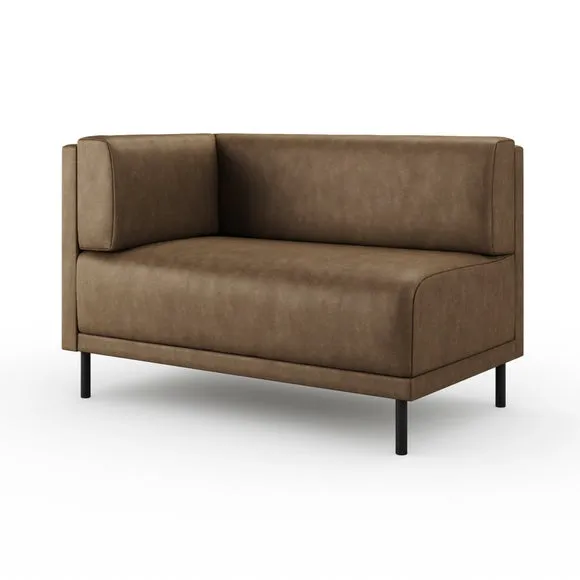 Mae Corner Dining Bench, Faux Leather 6