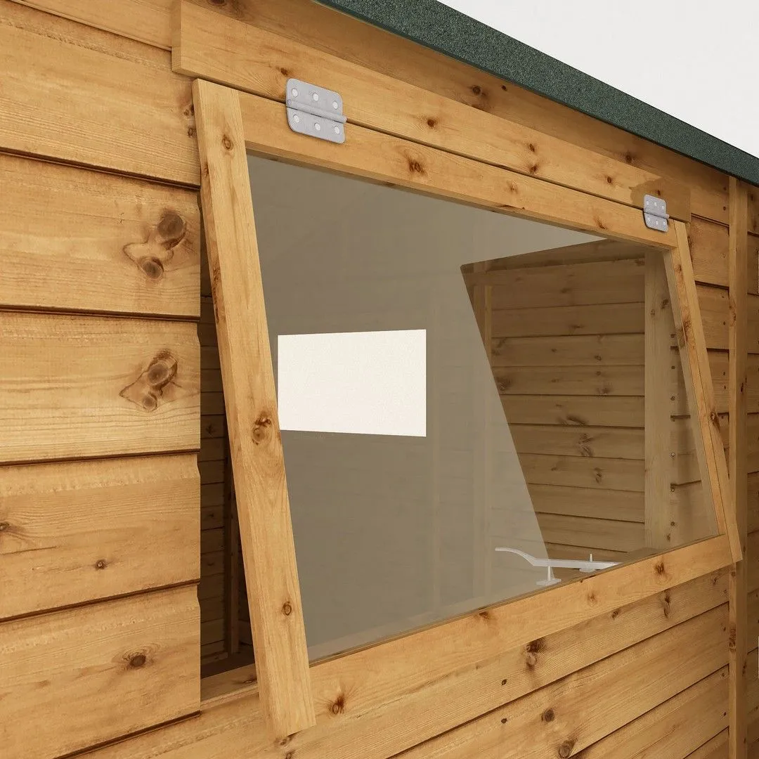 Mercia Premium Shiplap Reverse Apex Workshop - L322.7 x W308.2 x H250.3 cm in Brown 5