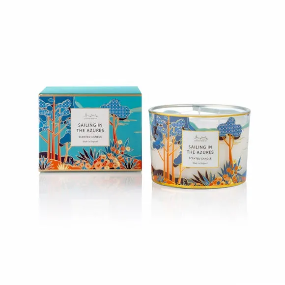 The London Wax Co Sailing In The Azures Multi Wick Candle 2