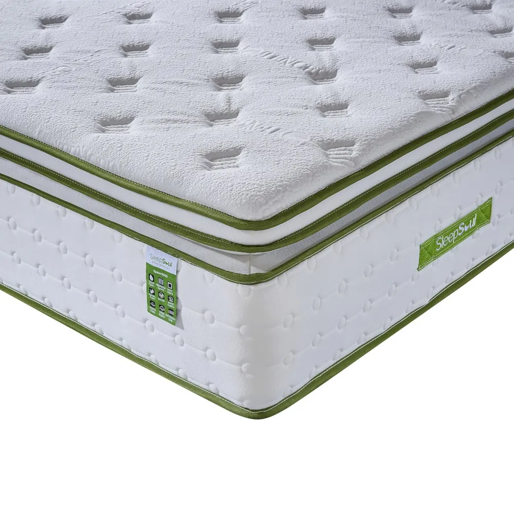 leepSoul Space - Double - 4000 Pocket Spring Orthopaedic Mattress - Foam/Fabric - Vacuum Packed - 4ft6