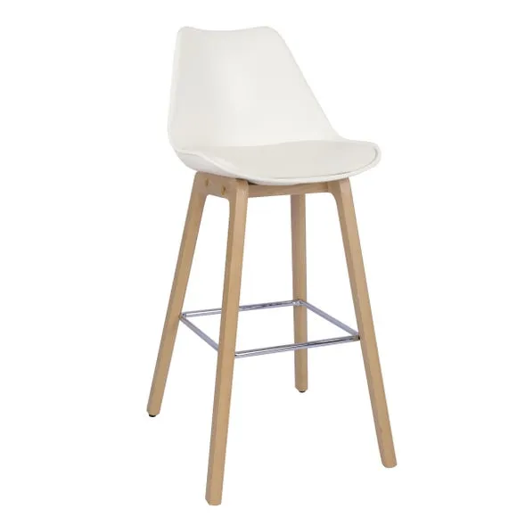 Erik Counter Height Bar Stool, White 3