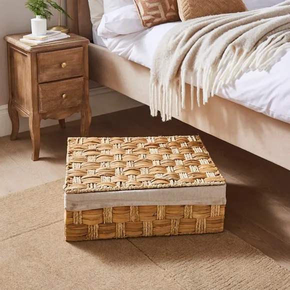 Waterhyacinth Braided Underbed Storage Trunk