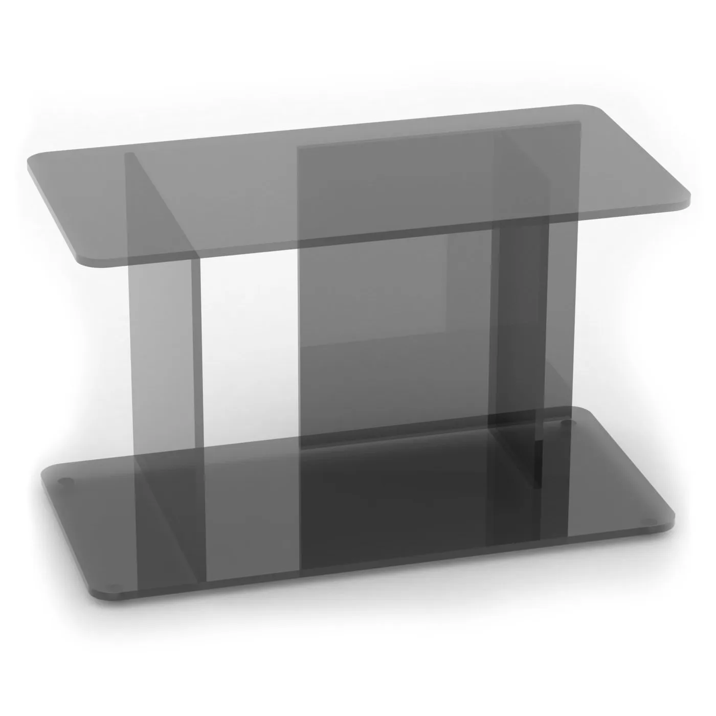 Case Lucent Large Side Table Smoke Glass