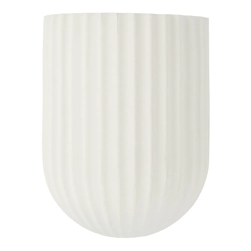 Heal's Larkin Fluted Plaster Wall Light Cone 2