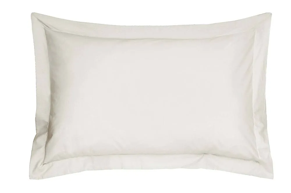 Smart Living Polycotton Oxford Percale Pillowcase Pair Non Iron in White 2