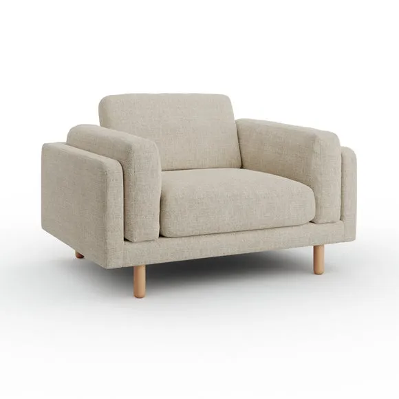 Newton Chunky Tonal Weave Snuggle Chair 5
