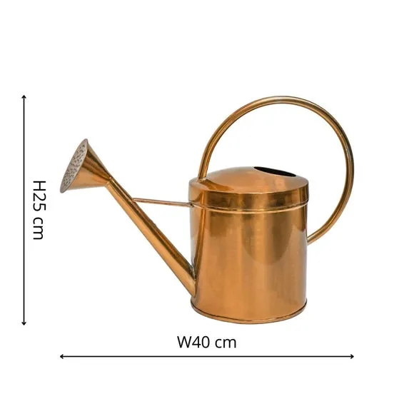 Kensington Copper Metal Indoor Watering Can 4
