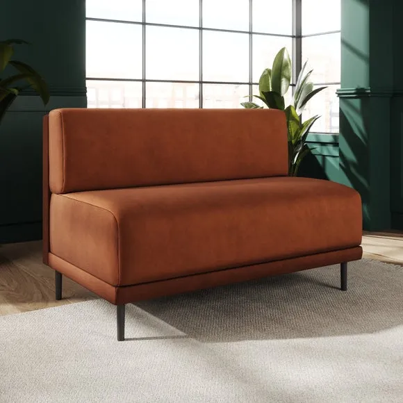 Mae Long Dining Bench, Matte Plush Velvet 2