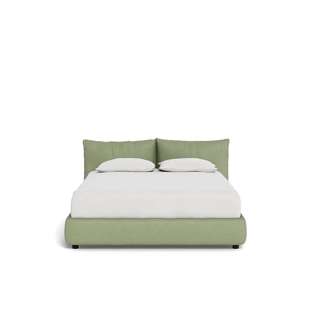 Heal's Pillow Storage Bed King Siena Cotton Pistachio 1