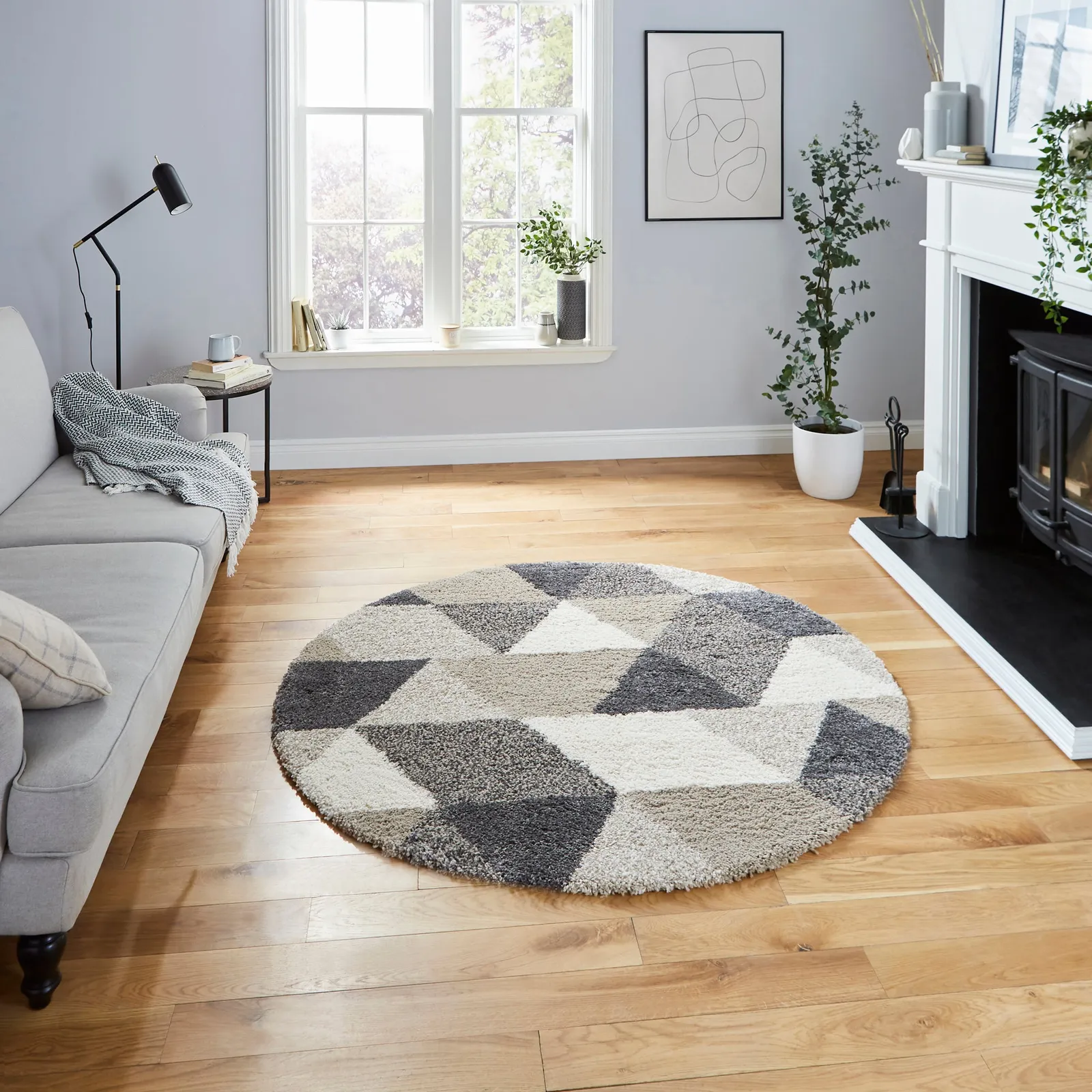 Royal Nomadic Circle Rug Royal Nomadic Beige Grey